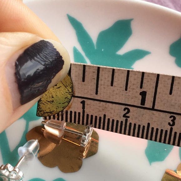 Four Leaf Clover Sterling Silver Earrings Irish - Picture 6 of 8